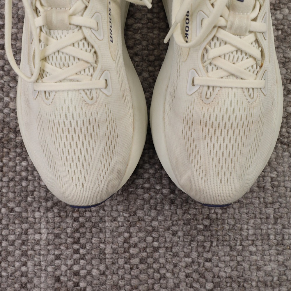 Brooks Glycerin 22 Cream White Navy Running Shoes 1204341B418 Womens 8 - Picture 8 of 8